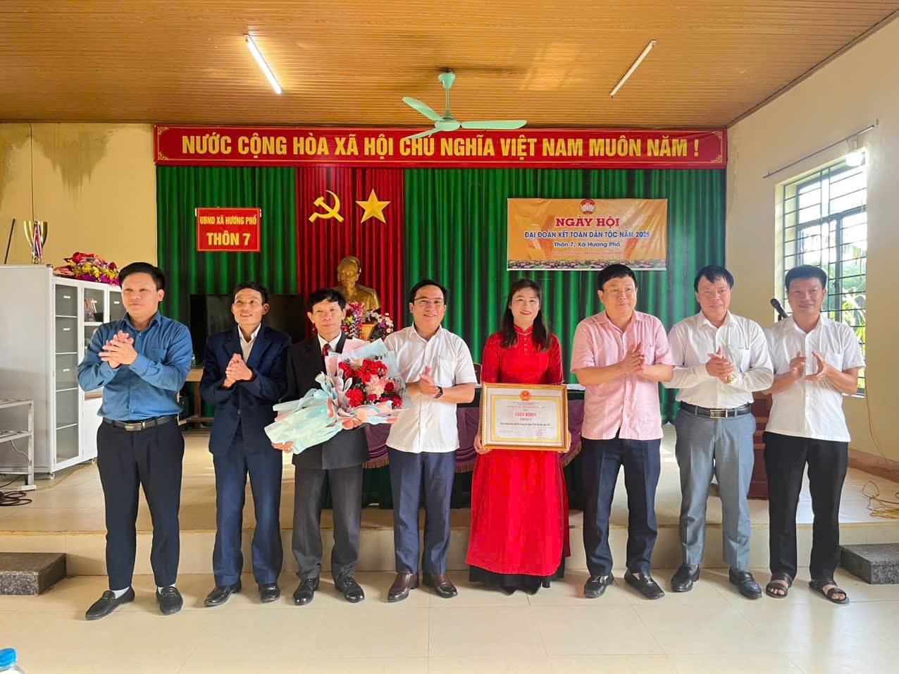 SÔI NỔI CÁC HOẠT ĐỘNG KỶ NIỆM NGÀY ĐẠI ĐOÀN KẾT TOÀN DÂN TỘC TẠI XÃ HƯƠNG PHỐ