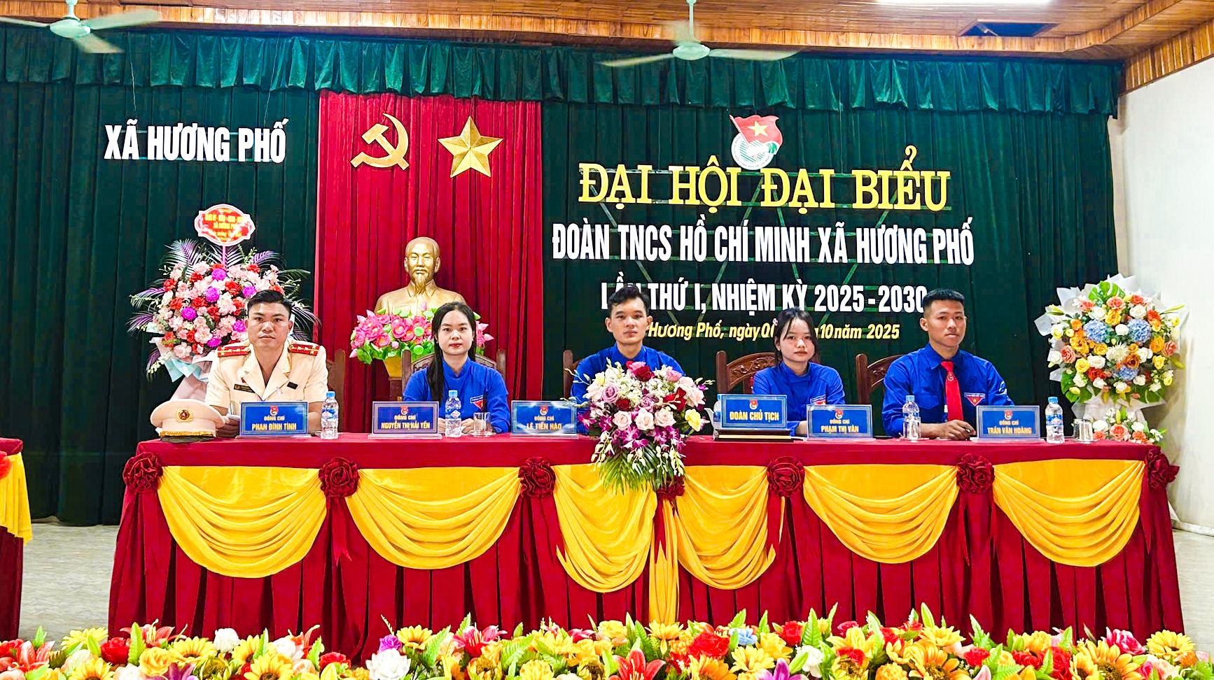 ĐOÀN TNCS HỒ CHÍ MINH XÃ HƯƠNG PHỐ TỔ CHỨC ĐẠI HỘI ĐẠI BIỂU LẦN THỨ I, NHIỆM KỲ 2025 - 2030