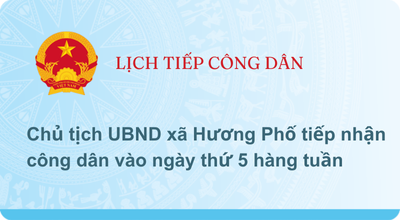 LỊCH TIẾP CÔNG DÂN