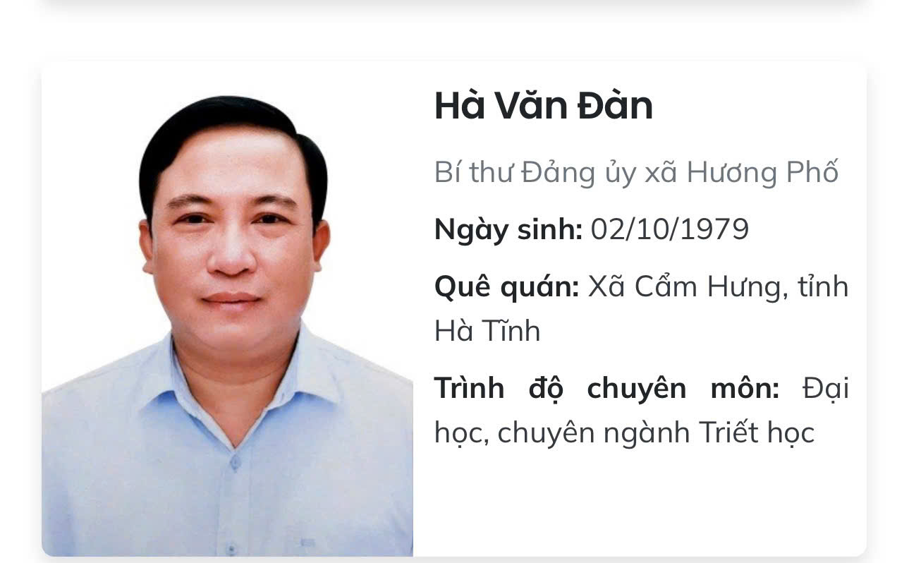 Chúc mừng đồng chí Hà Văn Đàn trúng cử đại biểu HĐND tỉnh Hà Tĩnh