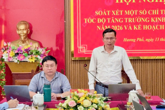 Xã Hương Phố rà soát số liệu, xây dựng kịch bản tăng trưởng năm 2027