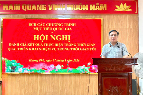 Ban Chỉ đạo các Chương trình mục tiêu quốc gia xã Hương Phố triển khai nhiệm vụ 5 tháng cuối năm 2026  