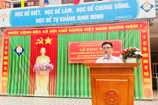 Trường THCS Hương Phố lan tỏa tinh thần học tập suốt đời trong thời đại số 