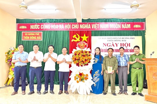 Hương Phố tổ chức điểm Ngày hội Toàn dân bảo vệ an ninh Tổ quốc năm 2026 tại thôn Đông Hải