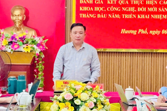 Hương Phố đánh giá kết quả thực hiện nhiệm vụ khoa học, công nghệ, đổi mới sáng tạo và chuyển đổi số 9 tháng đầu năm 