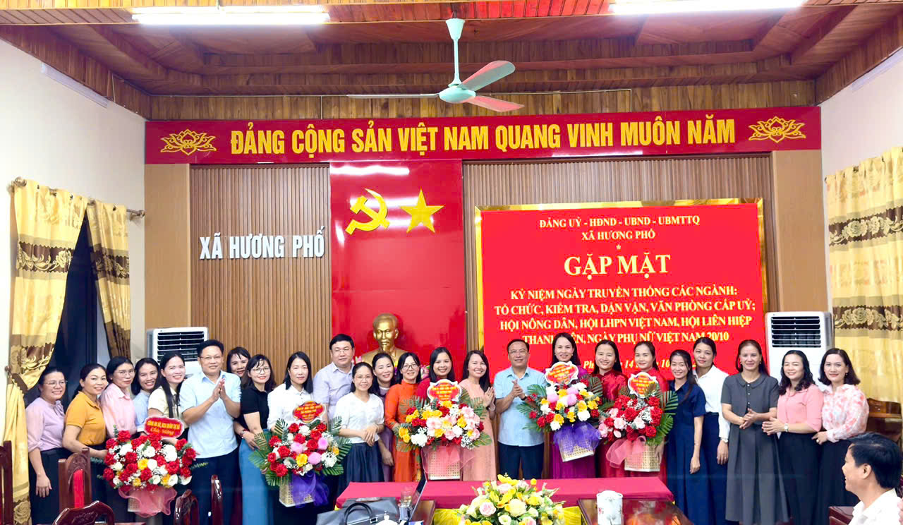 Hương Phố gặp mặt kỷ niệm các ngày truyền thống của Đảng và các tổ chức chính trị – xã hội