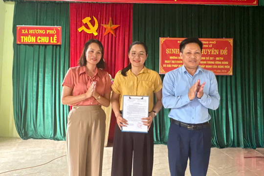 Chi bộ thôn Chu Lễ kiện toàn nhân sự, nâng cao chất lượng sinh hoạt Đảng