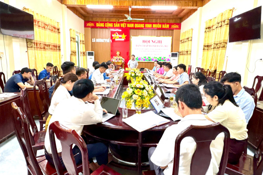 Ban Chấp hành Đảng bộ xã Hương Phố cho ý kiến Dự thảo Đề án sắp xếp thôn lần thứ hai 