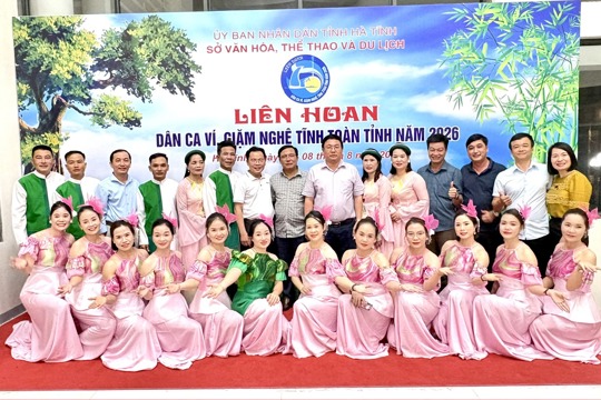 Xã Hương Phố tham gia Liên hoan Dân ca Ví, Giặm Nghệ Tĩnh toàn tỉnh năm 2026