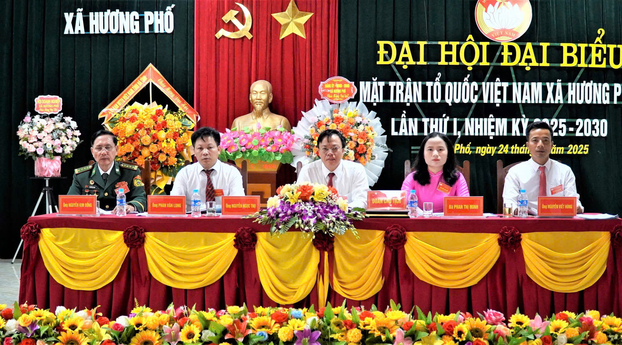 ĐẠI HỘI MẶT TRẬN TỔ QUỐC VIỆT NAM XÃ HƯƠNG PHỐ LẦN THỨ NHẤT, NHIỆM KỲ 2025 – 2030 THÀNH CÔNG TỐT ĐẸP