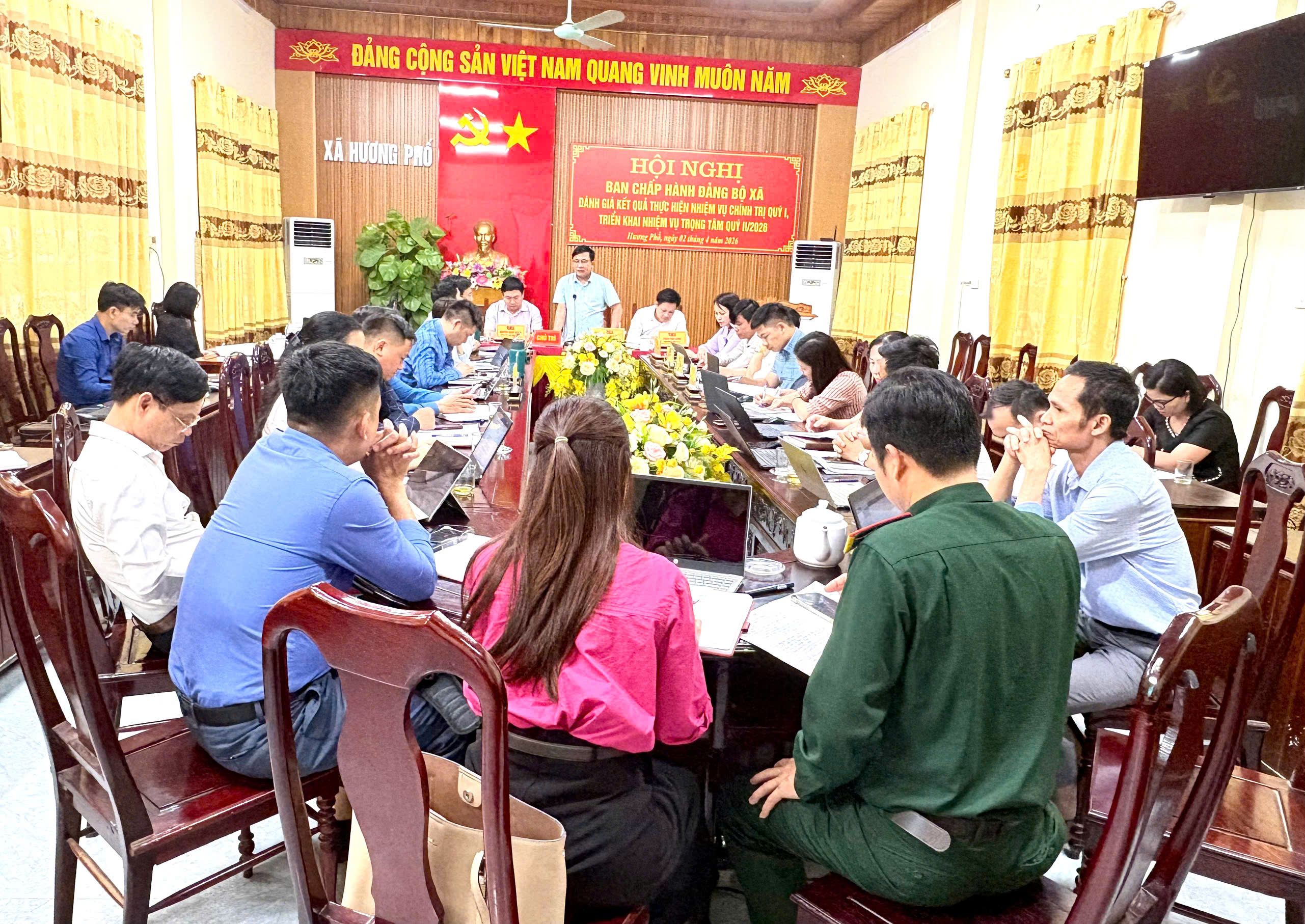 Hương Phố triển khai đồng bộ nhiệm vụ trọng tâm quý II/2026