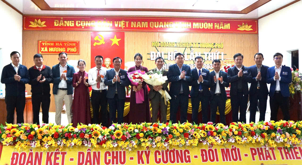 Đại hội Hội Doanh nghiệp xã Hương Phố lần thứ nhất, nhiệm kỳ 2026 – 2031 thành công tốt đẹp 